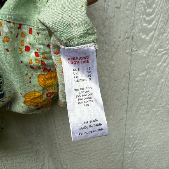 Orientique Naturally Australian Women’s Multicolor Boho Tropical Floral Shorts S - Picture 5 of 6